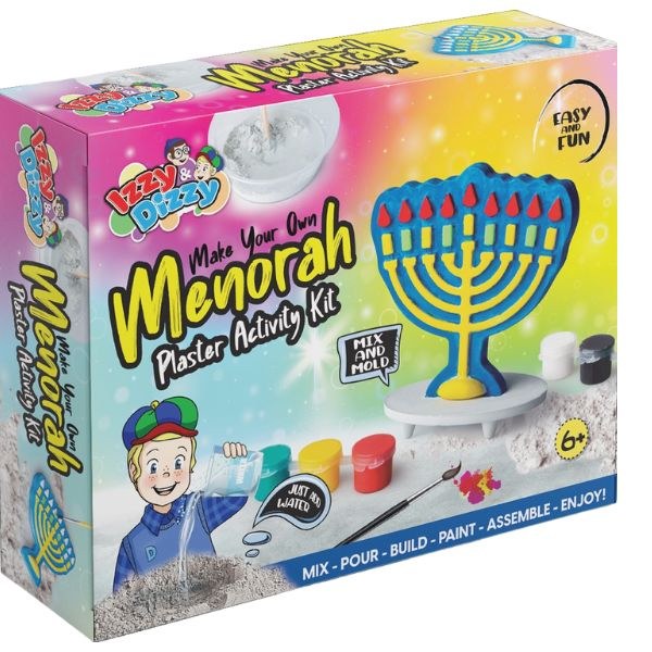 Make Your Own Menorah Plaster Activity Kit The Judaica Place